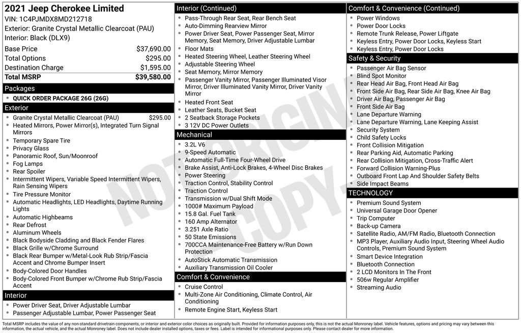 Used 2021 Gray Jeep Limited image 9