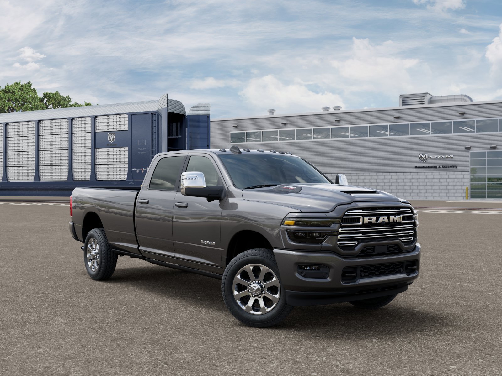 New 2026 Granite Crystal Metallic Clear-Coat Exterior Paint RAM LARAMIE image 3