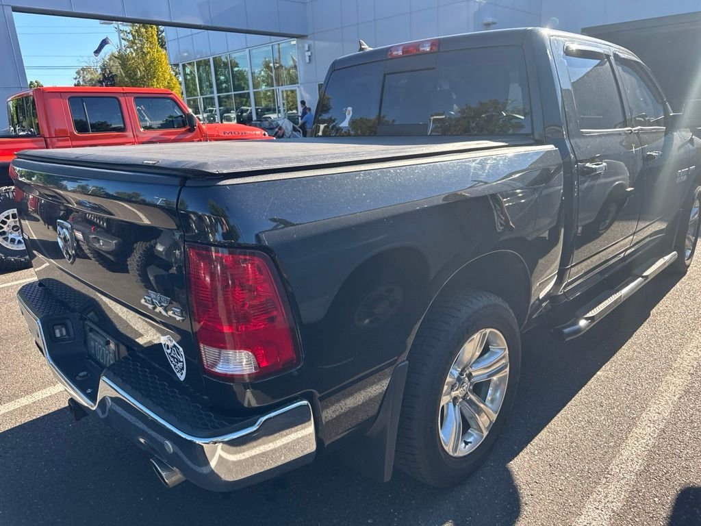 Used 2018 Brilliant Black Crystal Pearlcoat Ram SLT image 3