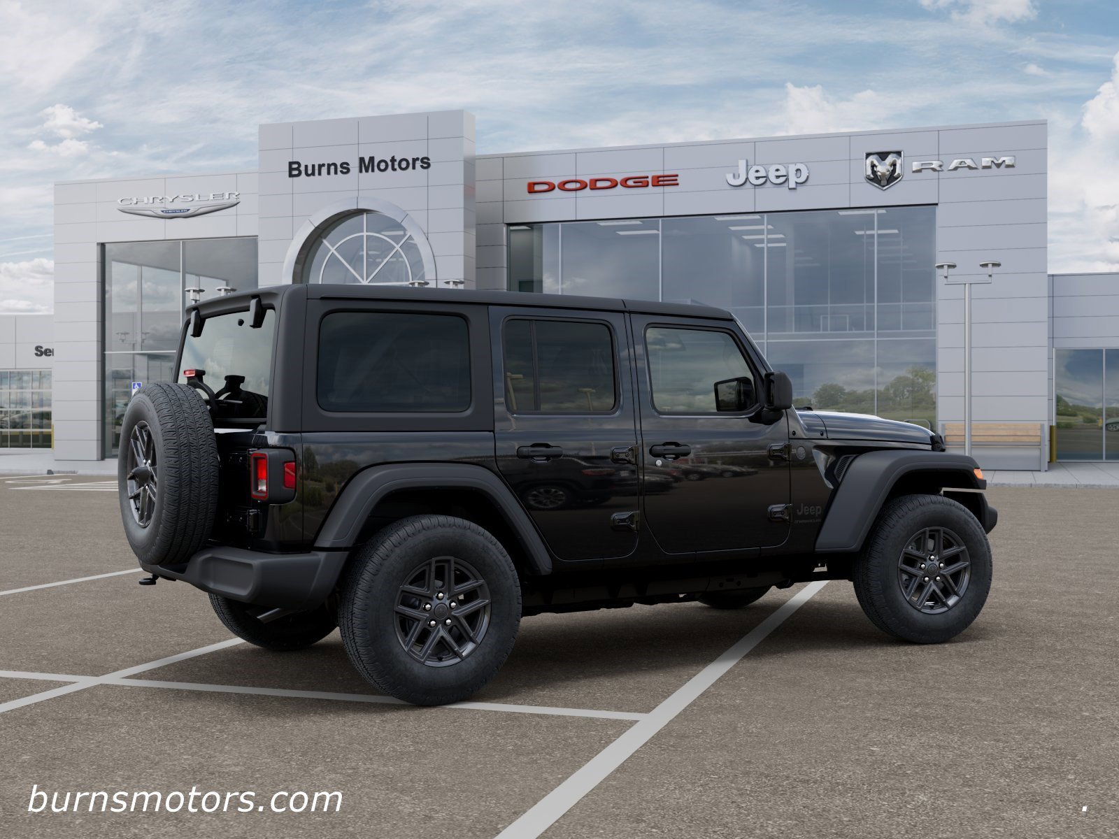New 2026 Black Clear-Coat Exterior Paint Jeep Sport 4-Door image 4