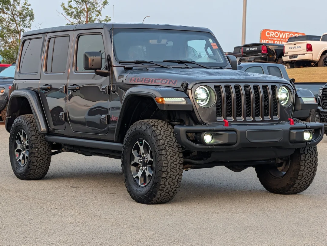 Certified Used 2021 Grey Jeep Unlimited Rubicon - - 4x4 - Leather - Cold Weather Grp - Trailer Tow - LED Grp & More! image 2