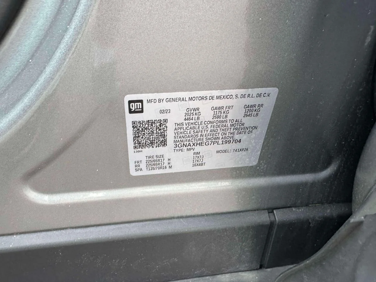Used 2023 Sterling Gray Metallic Chevrolet FWD LS image 13