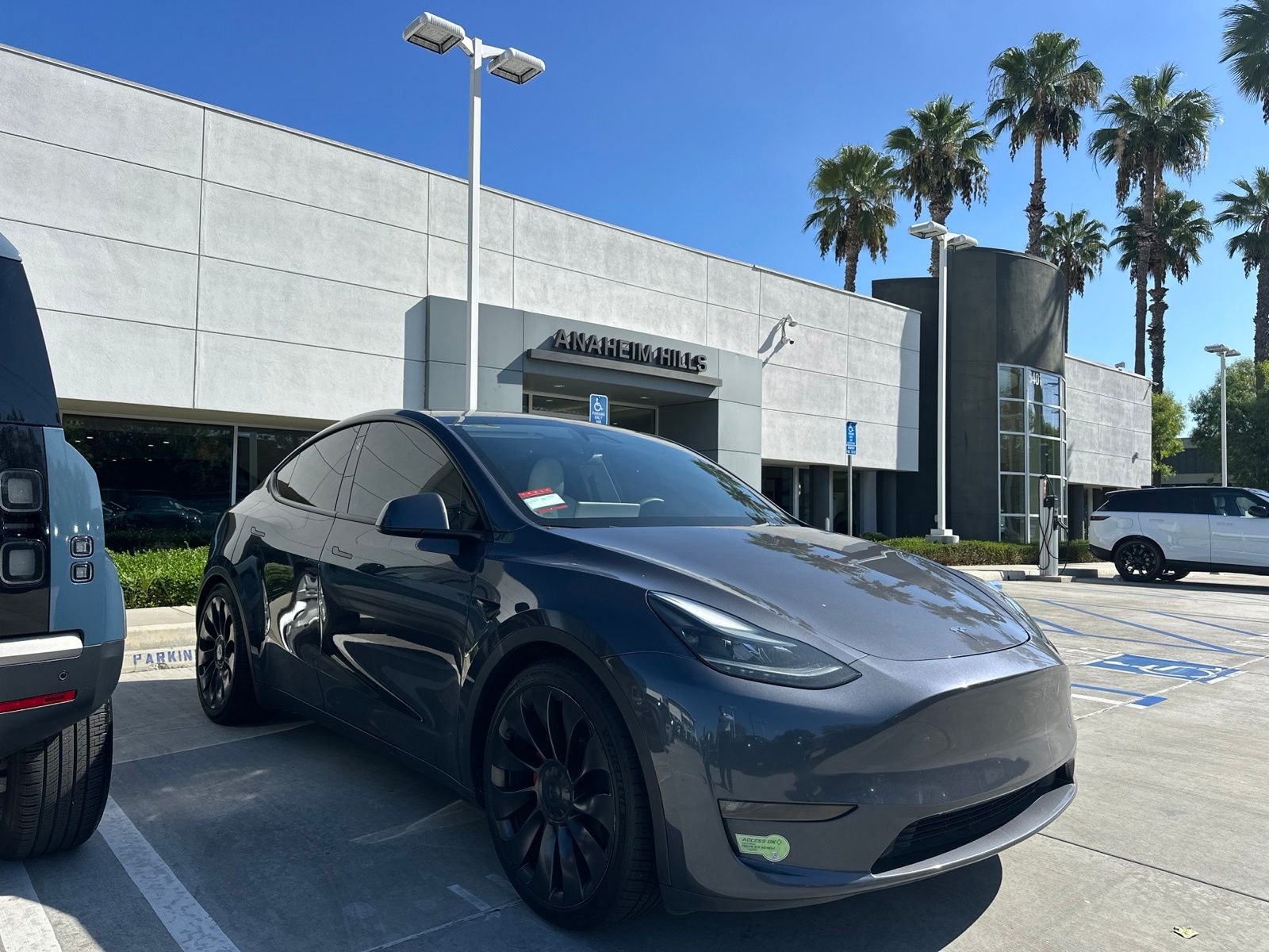 Used 2023 Midnight Silver Metallic Tesla Performance image 2