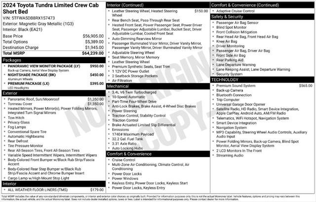 Certified Used 2024 MAGNETIC GRAY MET. Toyota Limited image 11
