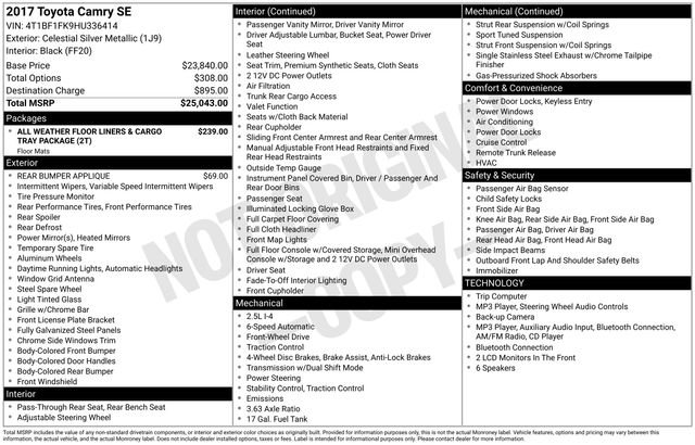 Certified Used 2017 Silver Toyota SE image 6