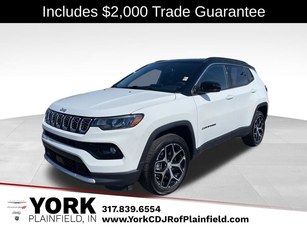 White/off-white 2024 Jeep Compass Limited 4WD SUV / Crossover Four-Wheel Drive 8-Speed Automatic