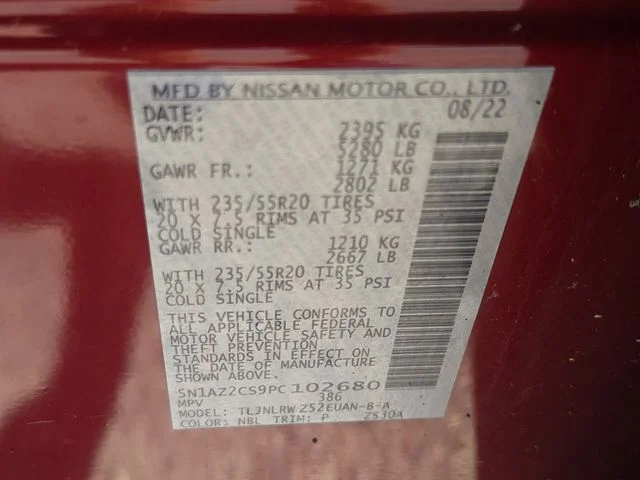 Used 2023 Red Nissan SL image 7