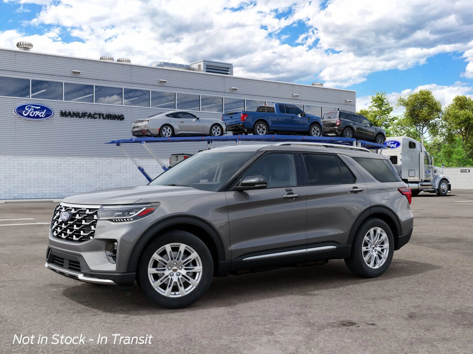 New 2027 Gray Ford Platinum image 1