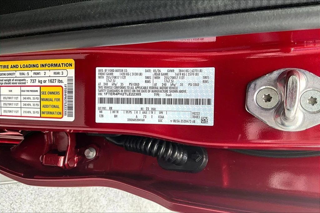 New 2026 Ruby Red Metallic Tinted Clearcoat Ford XL image 8