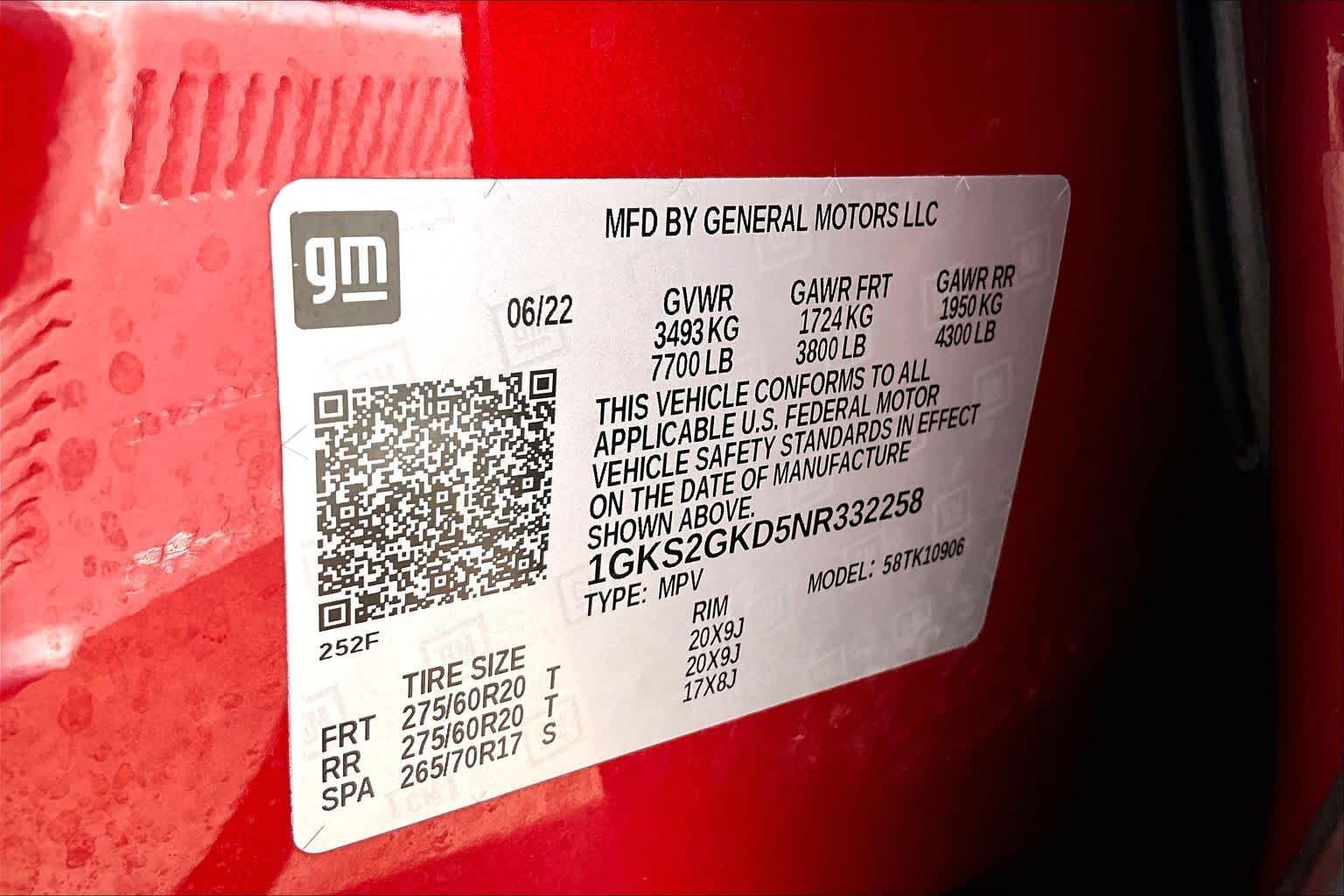 Used 2022 Cayenne Red Tintcoat GMC SLT image 37