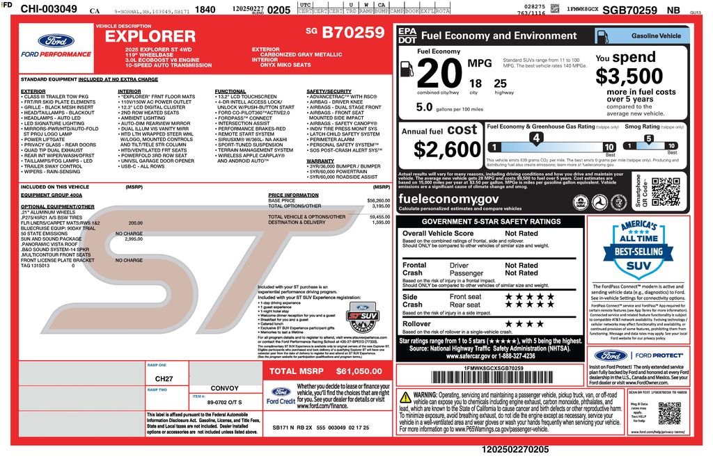 Used 2025 Gray Ford ST image 4