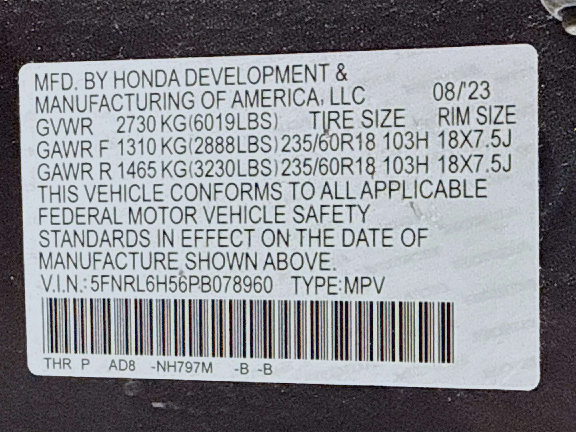 Used 2023 Gray Honda EX image 34