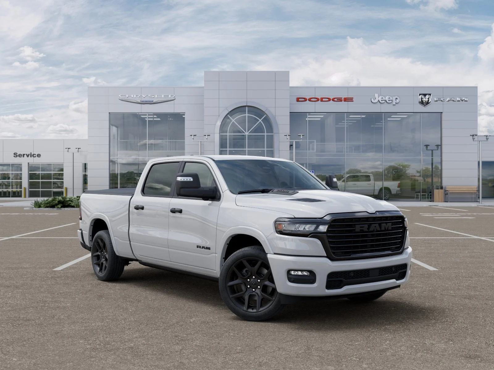 New 2026 Bright White Clear-Coat Exterior Paint RAM Laramie image 32