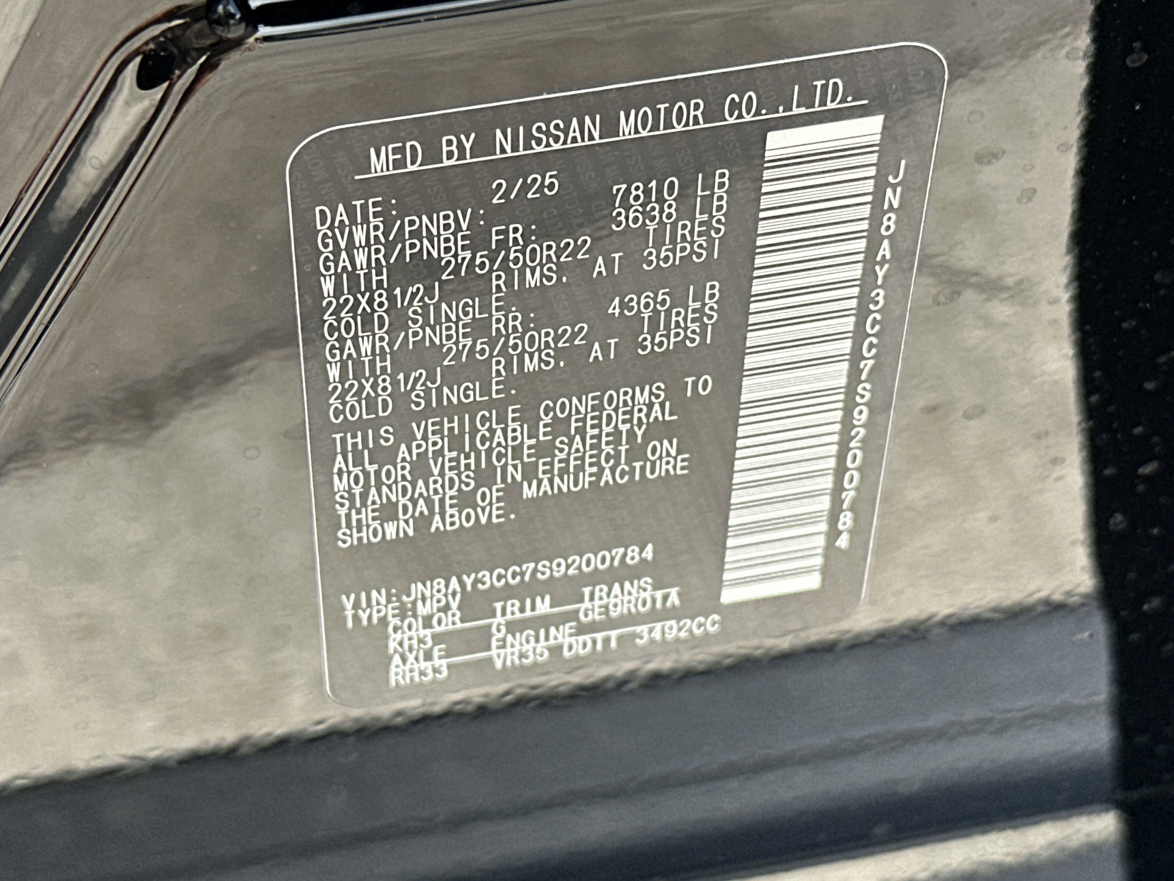 2025 Nissan Armada Platinum Reserve - Photo 35