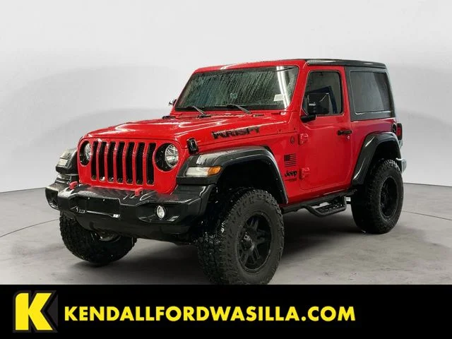 Used 2021 Red Clearcoat Jeep Sport image 1