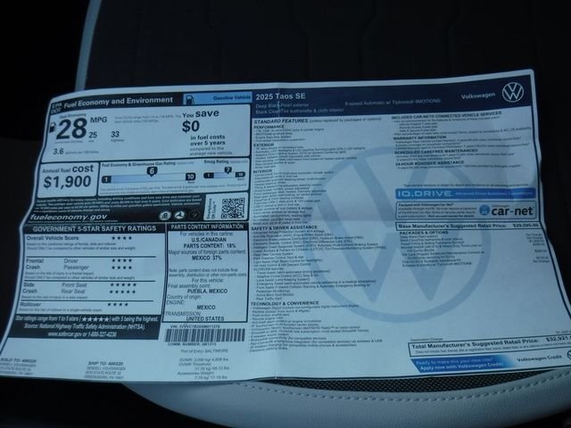 Certified Used 2025 Black Volkswagen 1.5T SE image 37