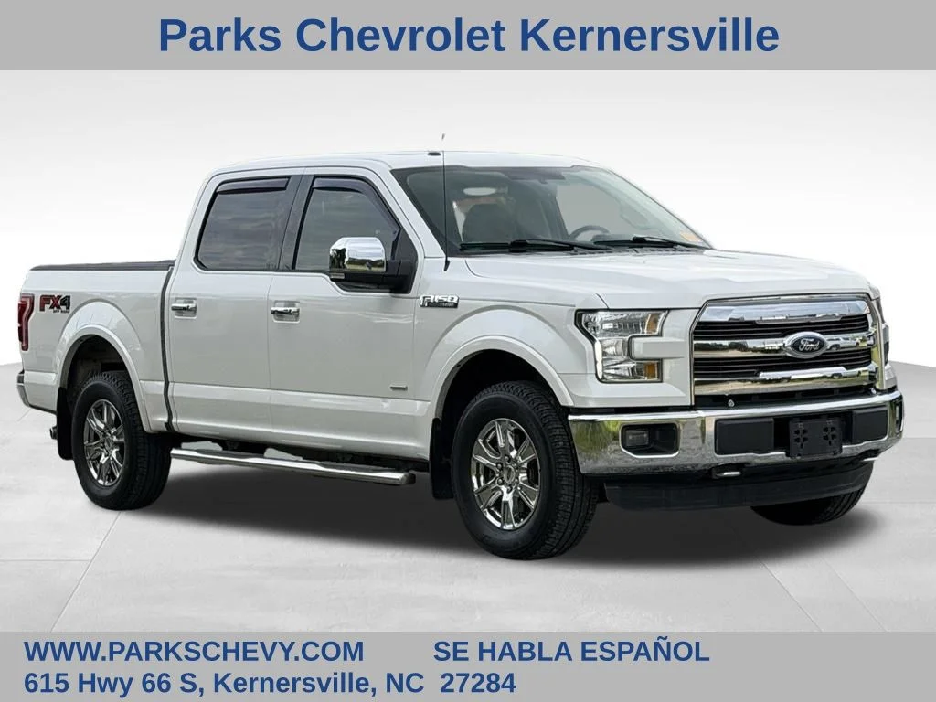 Used 2015 White Ford Lariat image 1