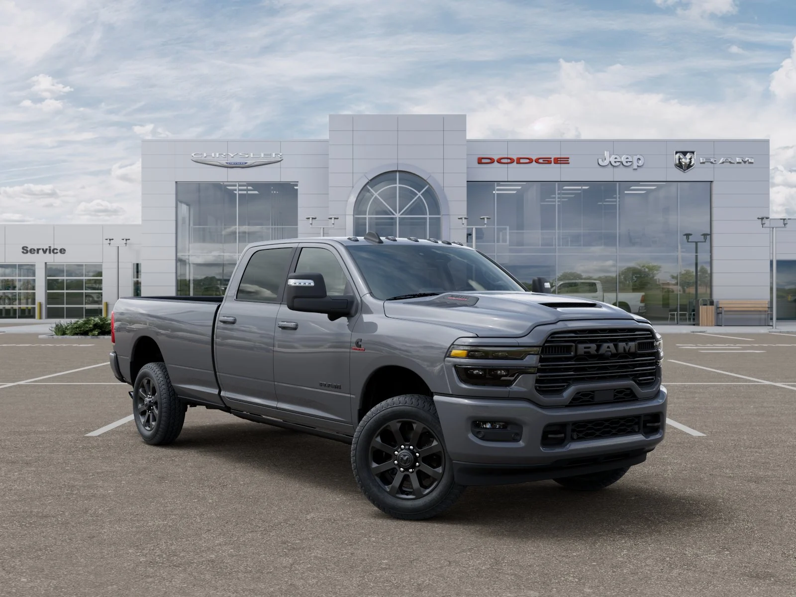 New 2026 Ceramic Gray Clear-Coat Exterior Paint RAM Laramie image 32