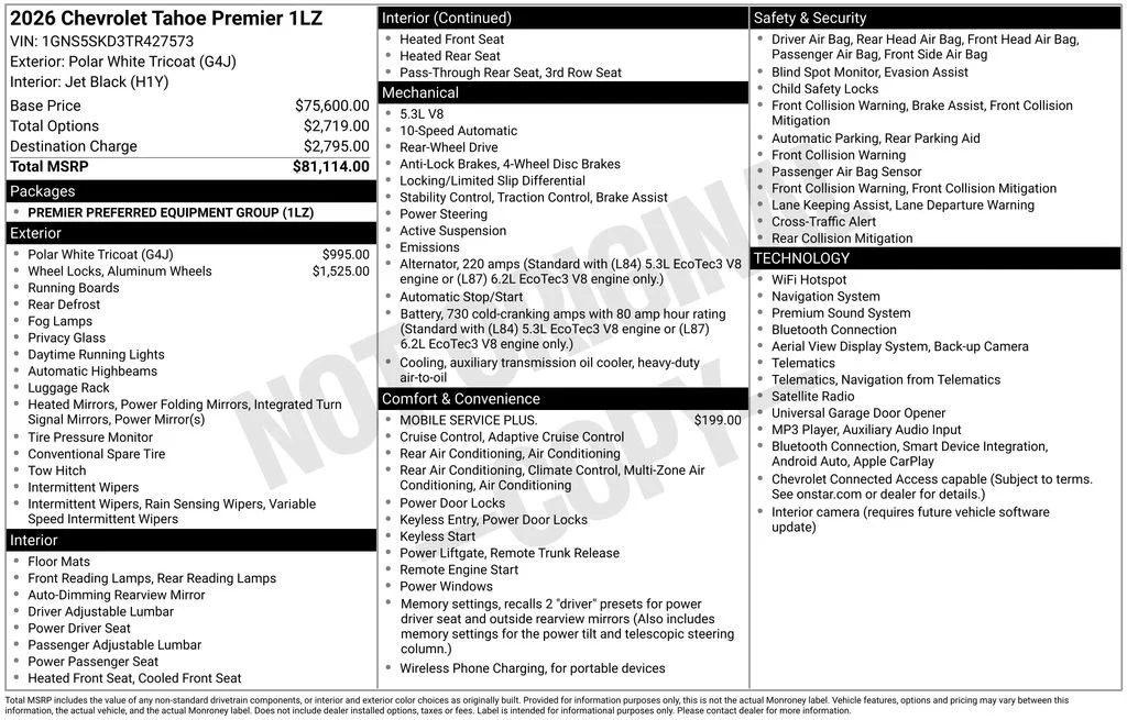 New 2026 Polar White Tricoat Chevrolet Premier image 18
