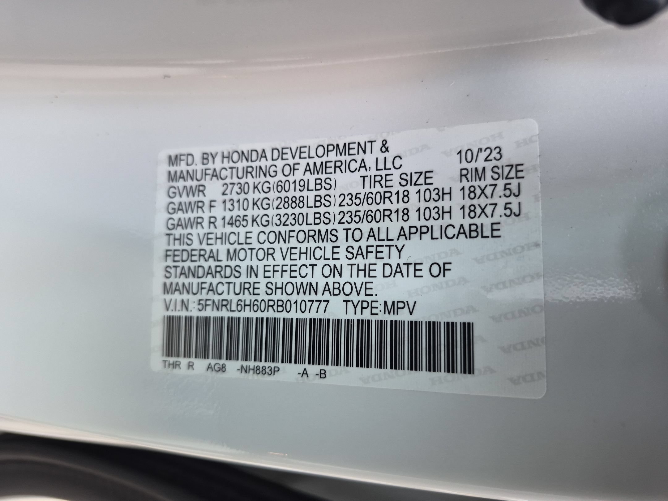 2024 Honda Odyssey EX-L - Photo 36