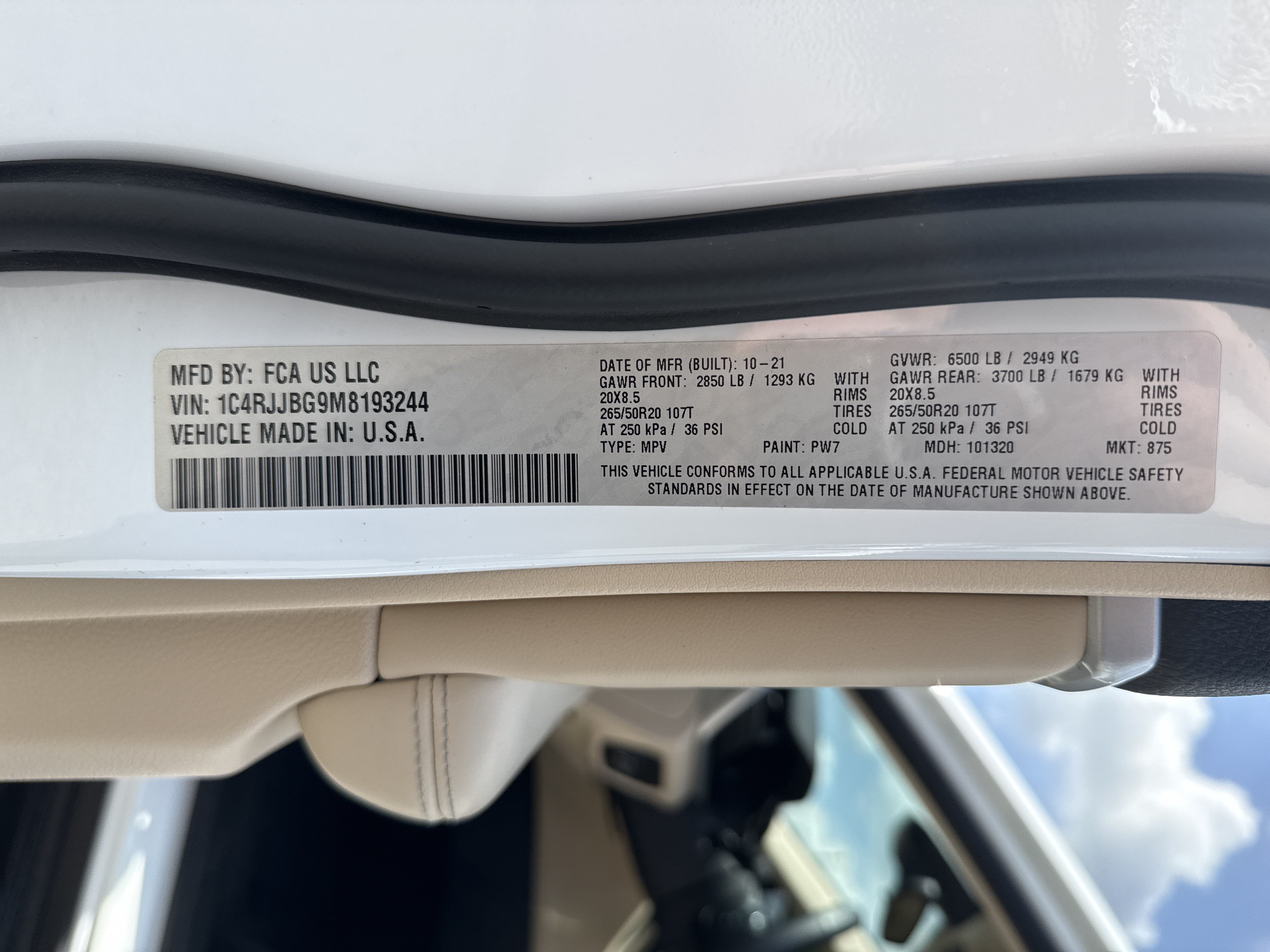 Used 2021 Bright White Clearcoat Jeep Limited image 34
