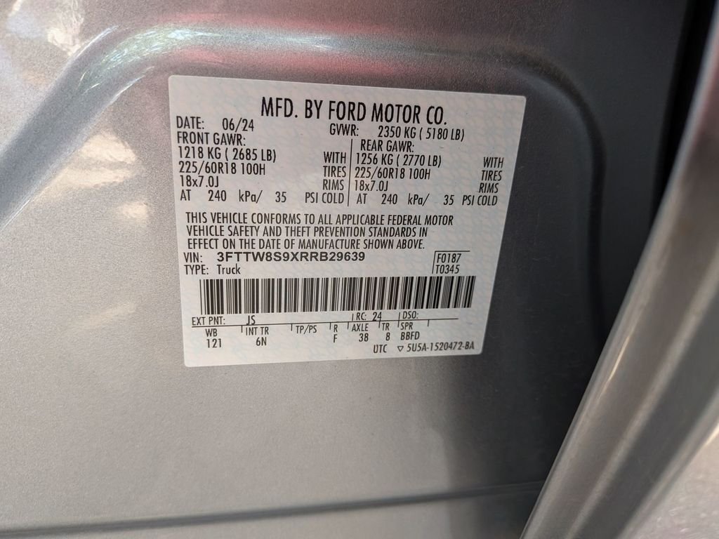 Used 2024 Silver Metallic Ford Lariat image 30