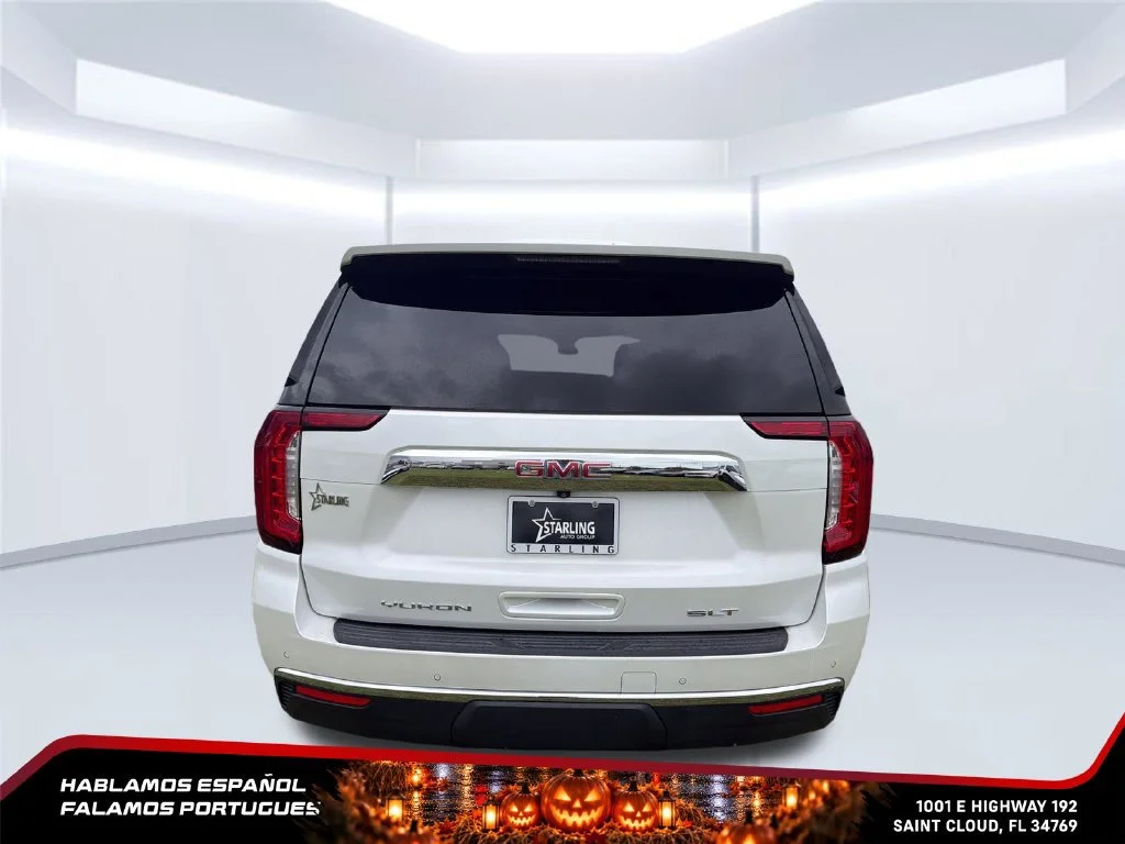 Used 2022 WHITE FROST TRICOAT GMC SLT image 4