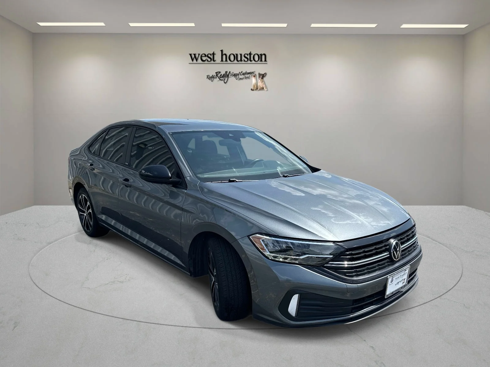 Used 2024 Platinum Gray Metallic Volkswagen Sport Auto image 3