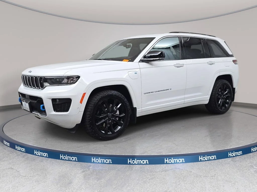 Used 2023 Bright White Clearcoat Jeep Overland 4xe image 1