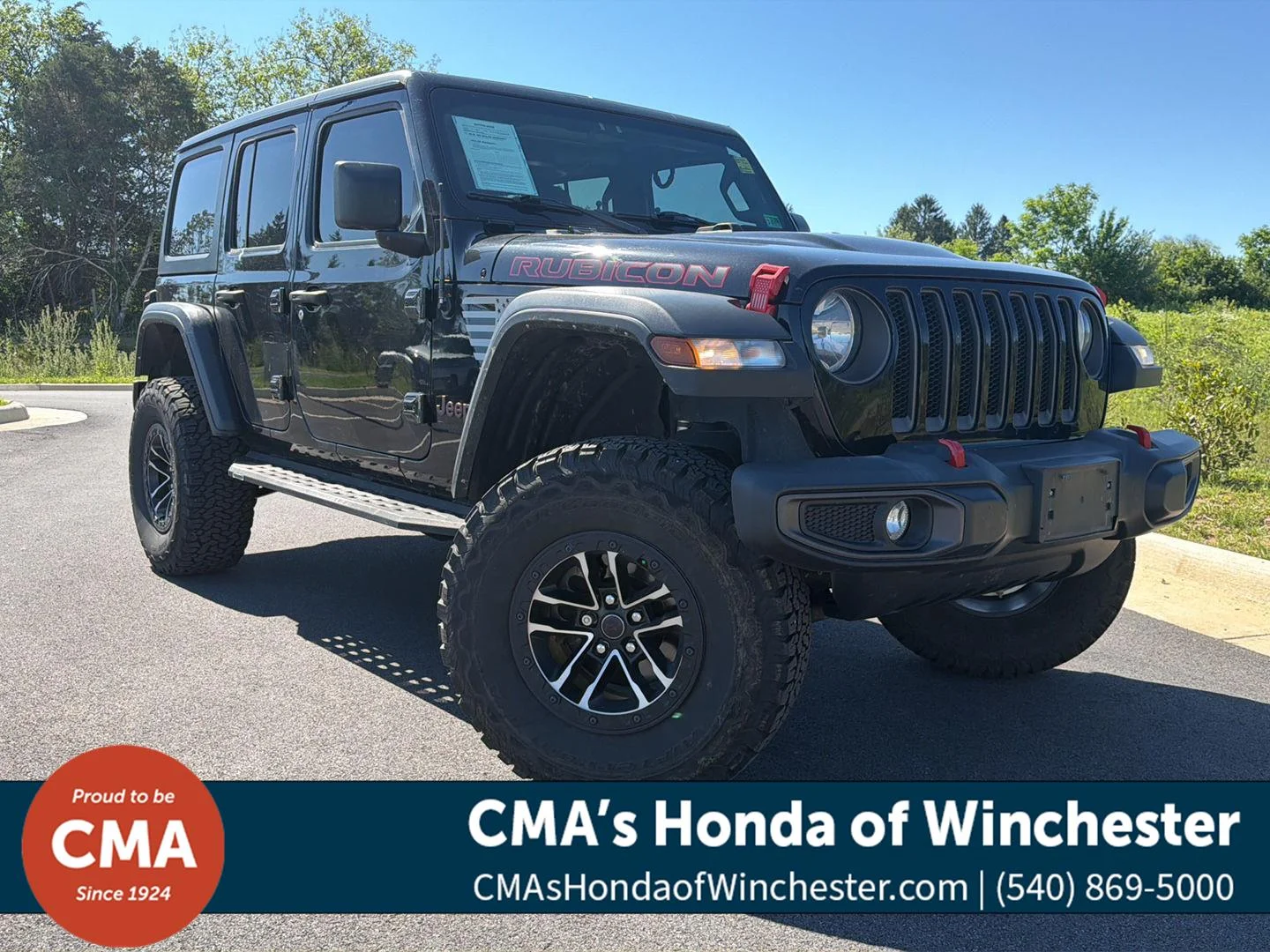 Used 2021 Black Clearcoat Jeep Unlimited Rubicon image 1