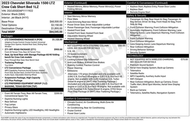2023 Chevrolet Silverado 1500 LTZ