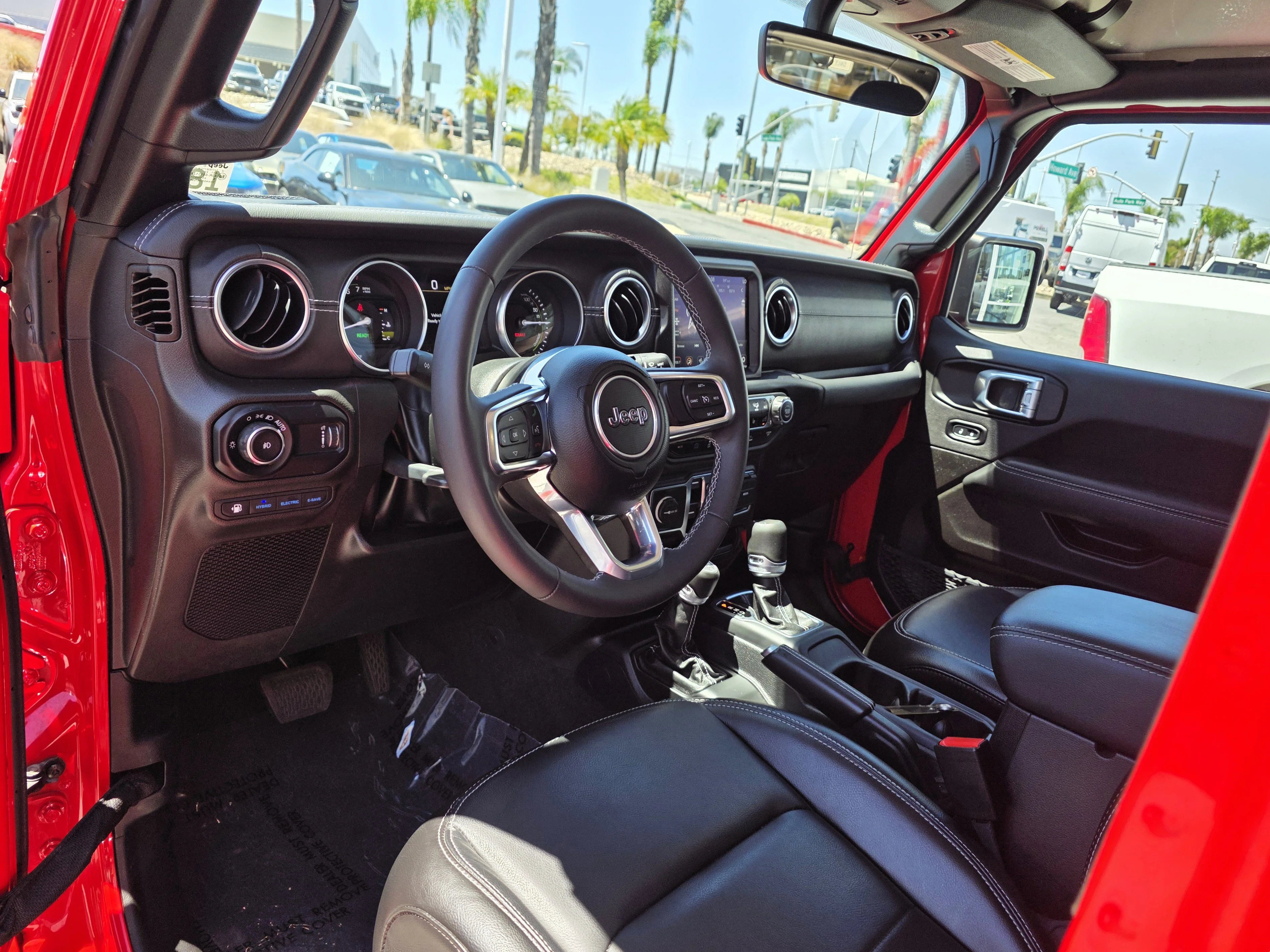 Used 2023 Firecracker Red Clearcoat Jeep Sahara 4xe image 9