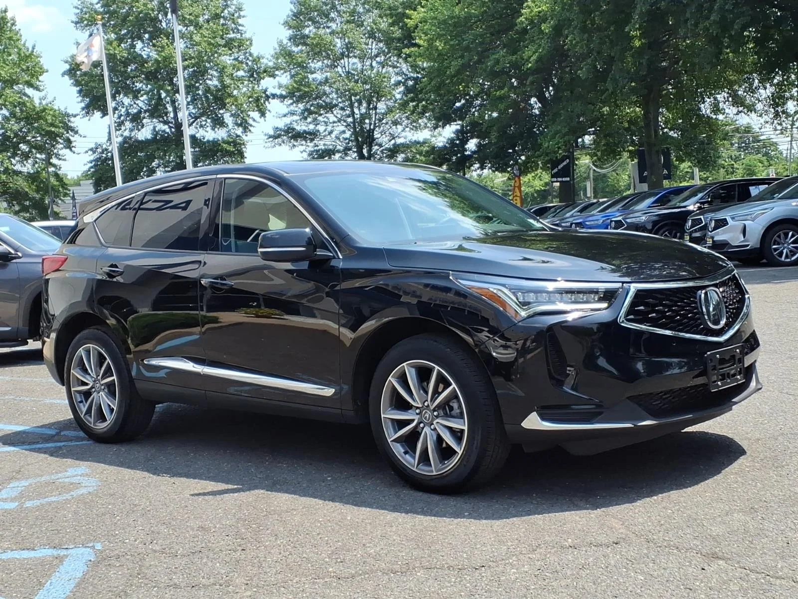 Used 2024 Majestic Black Pearl Acura SH-AWD TECH image 3