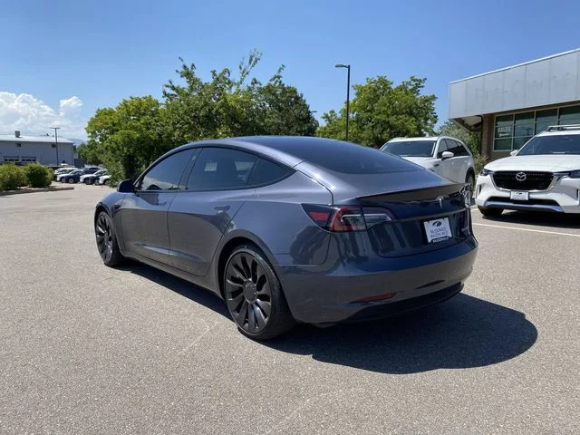 Used 2021 Black Tesla Performance image 4