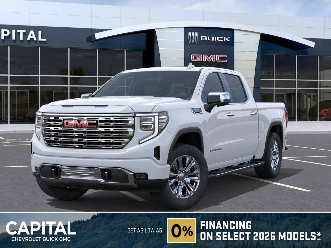 New 2026 Glacier White Tricoat GMC Denali image 1
