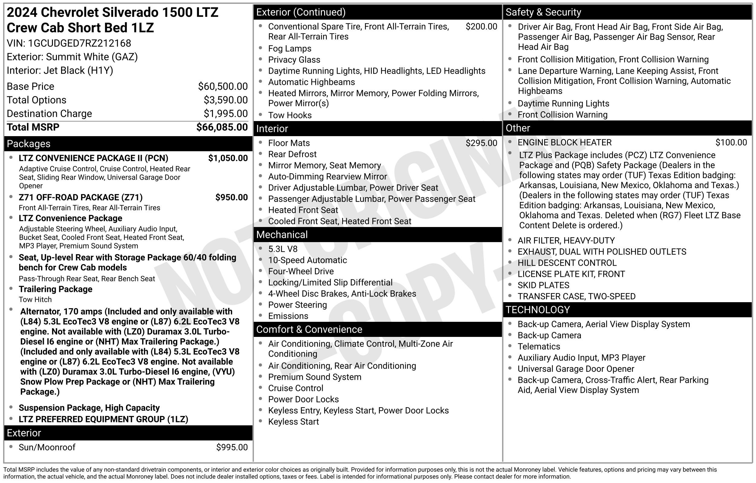 Used 2024 Summit White Chevrolet LTZ image 43