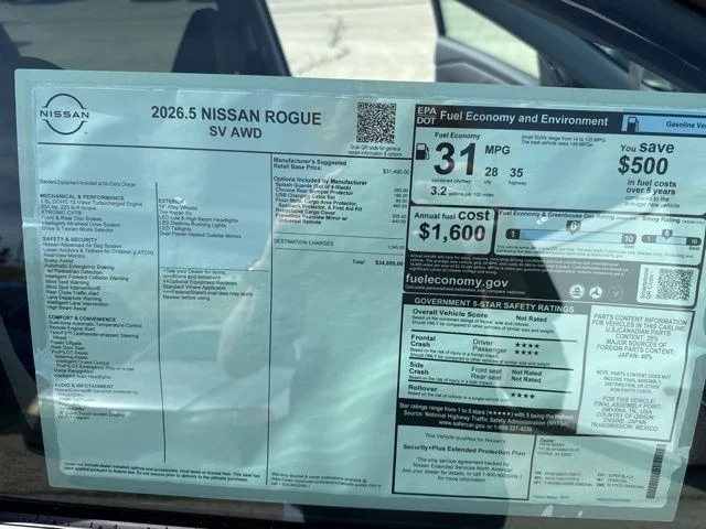 New 2026 Super Black Nissan SV image 42