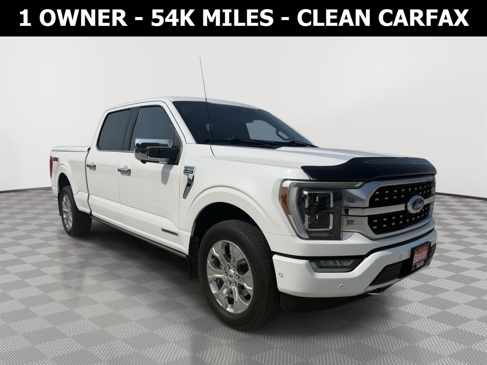 Certified Used 2022 Star White Metallic Tri-Coat Ford Platinum image 1