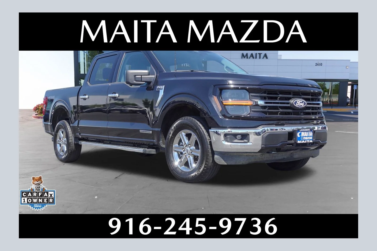 Used 2024 Black Metallic Ford XLT image 1