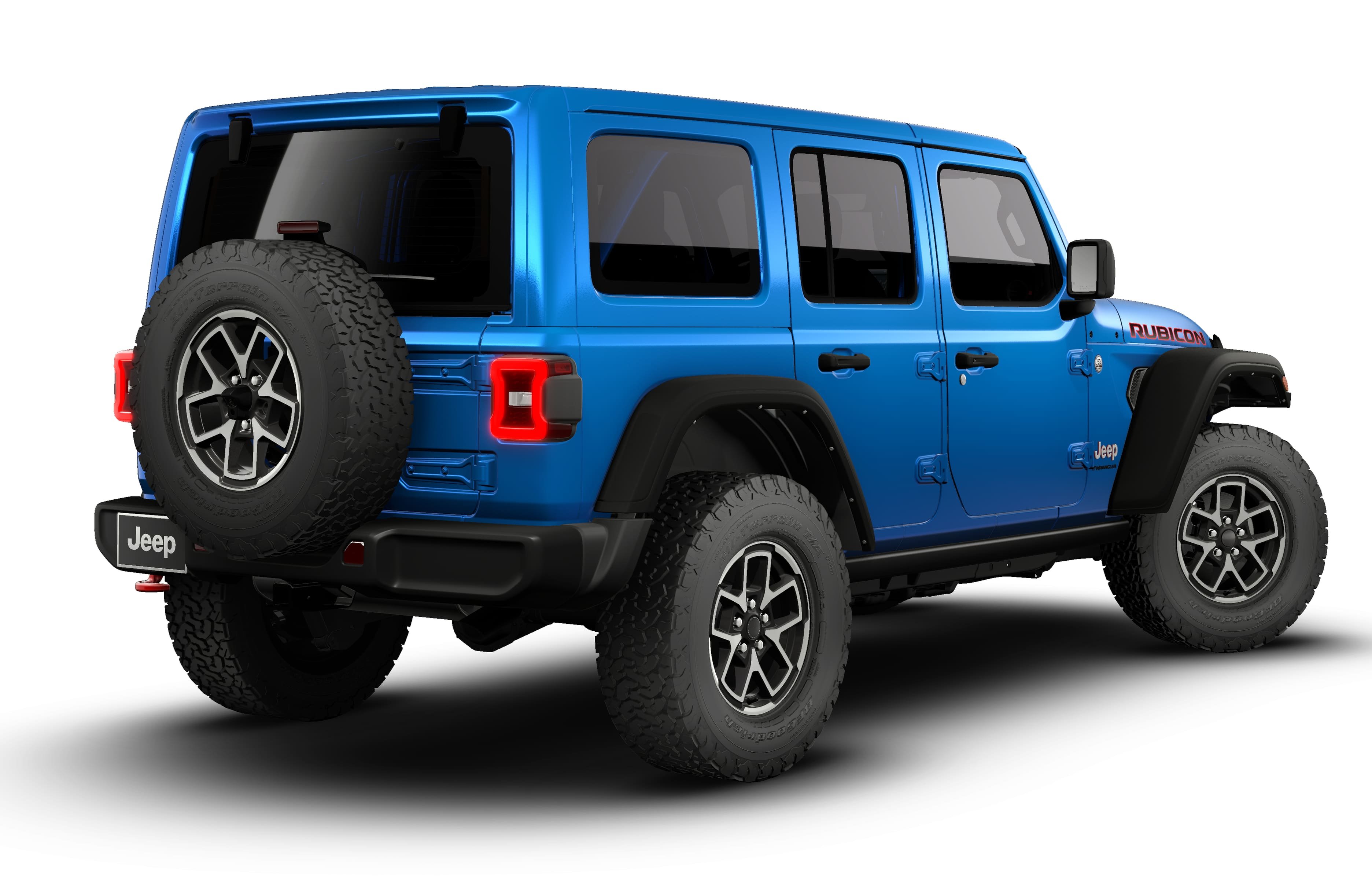 New 2026 Hydro Blue Pearl-Coat Exterior Paint Jeep Rubicon image 28