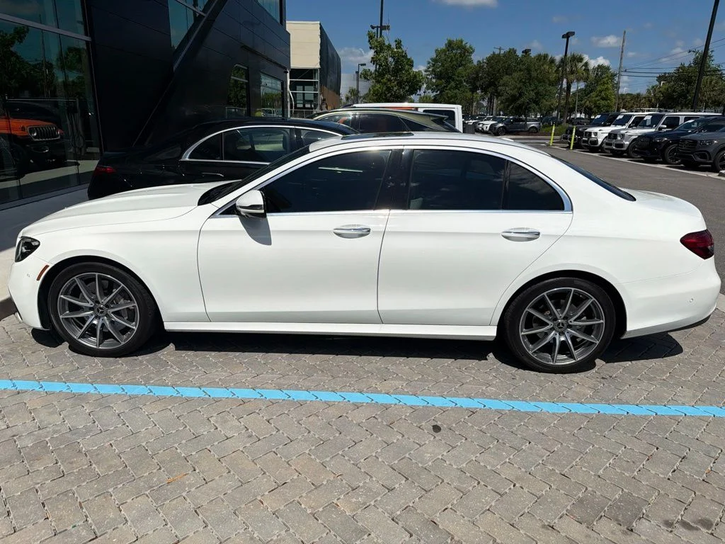 Certified Used 2021 Polar White Mercedes-Benz E 350 image 3