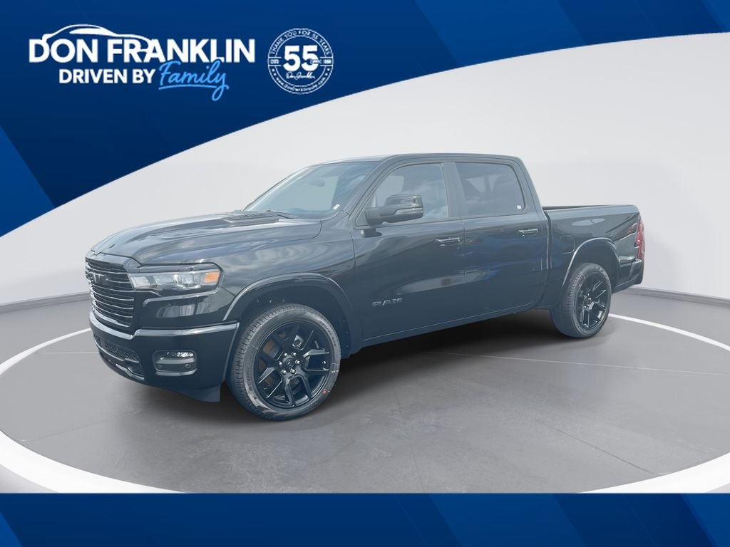 New 2026 Diamond Black Crystal Pearl-Coat Exterior Paint RAM Laramie image 1