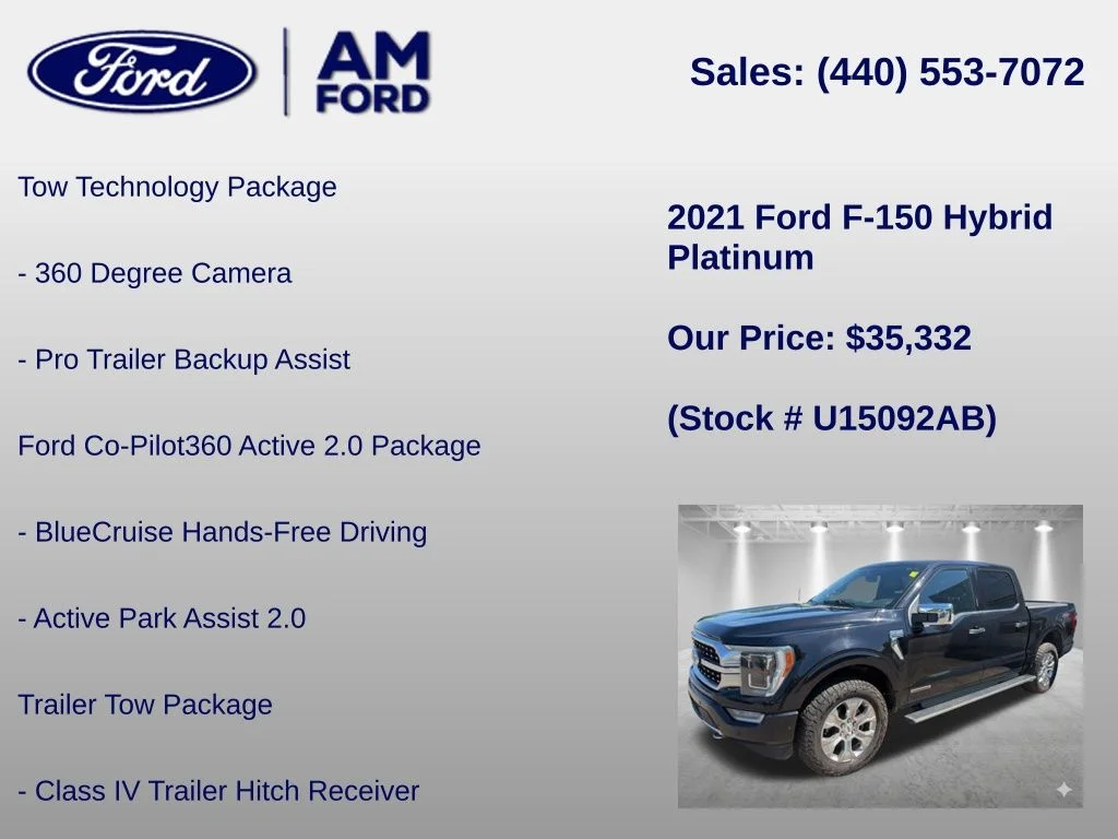 Certified Used 2021 Black Metallic Ford Platinum image 6