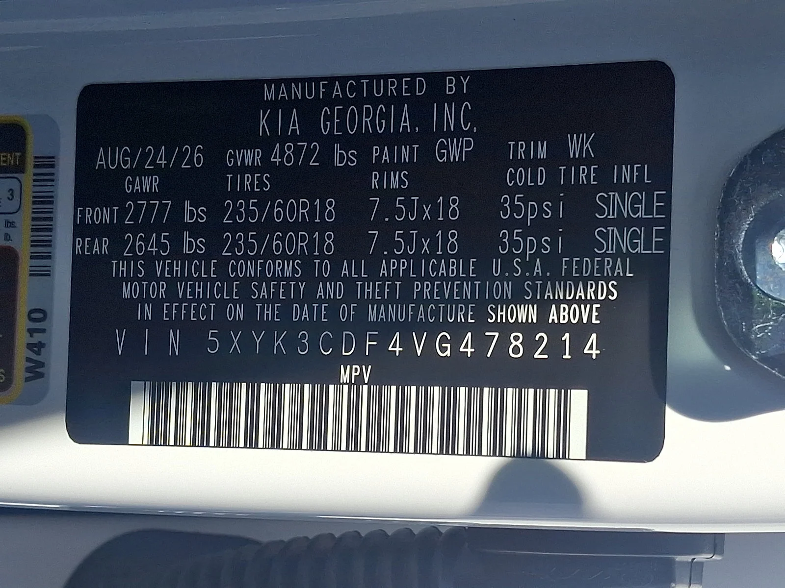 New 2027 White Kia EX image 20