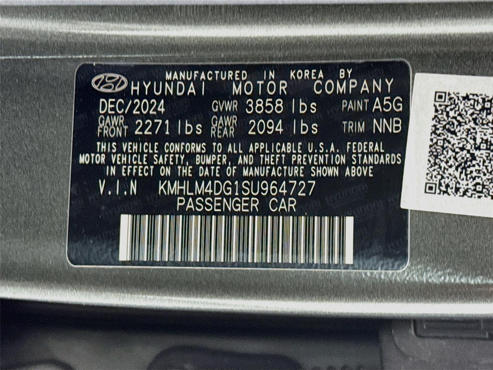 Used 2025 Amazon Gray Hyundai SEL Sport image 29