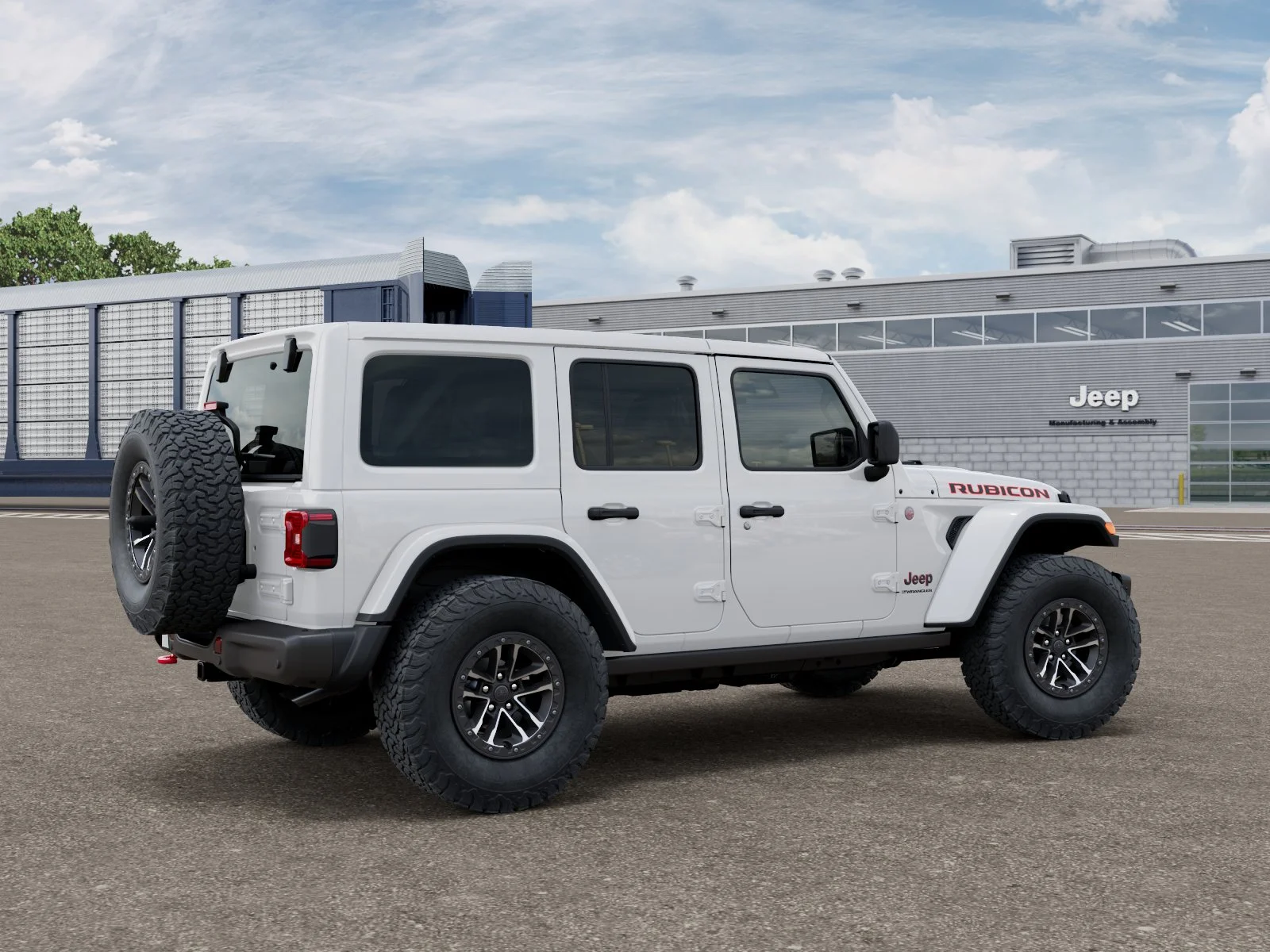 New 2027 Bright White Clearcoat Jeep Rubicon image 2