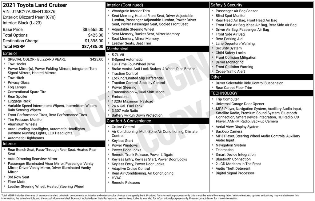 Certified Used 2021 White Toyota Base image 31