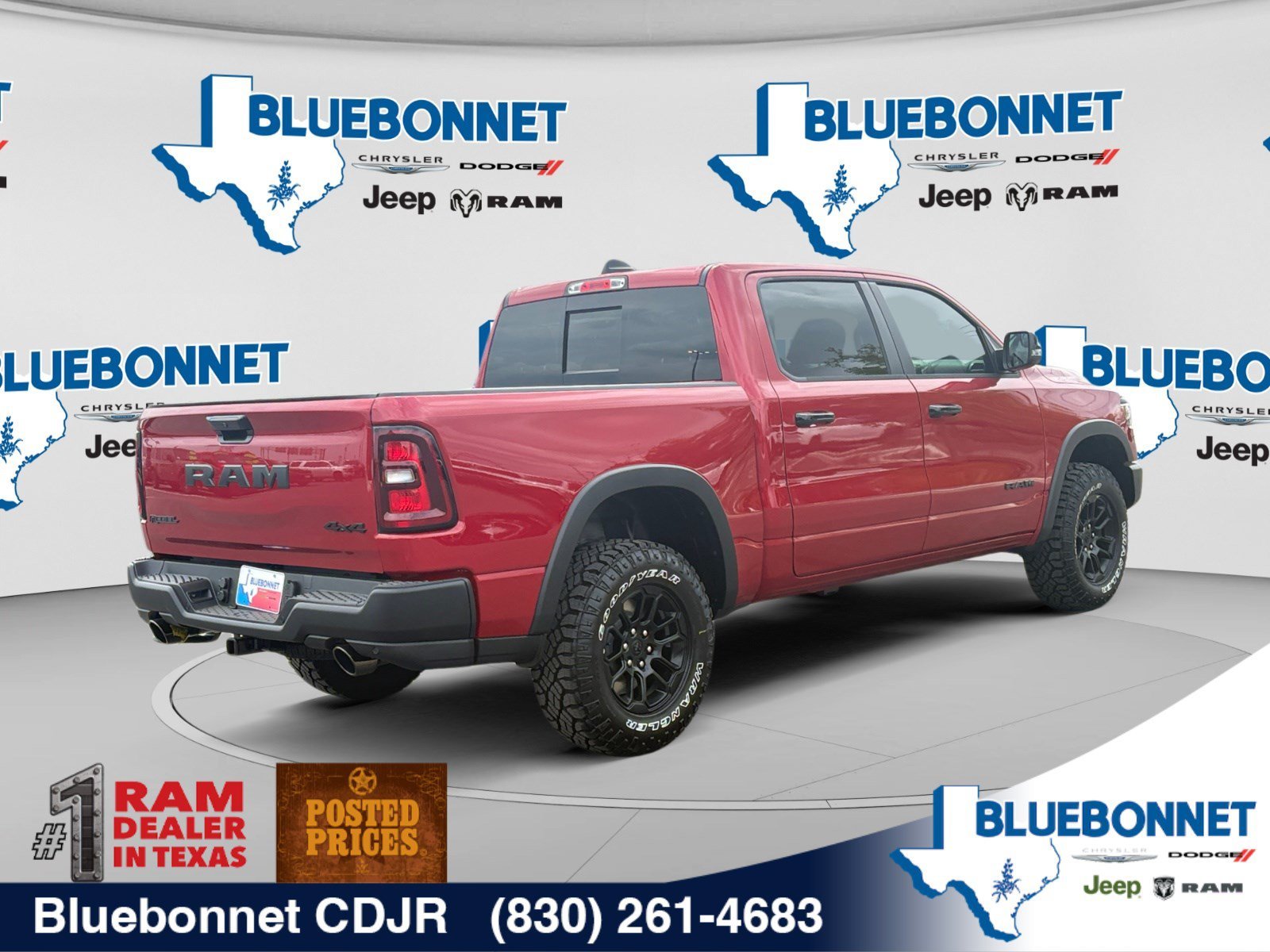 New 2027 Molten Red Pearl-Coat Exterior Paint RAM Rebel image 5