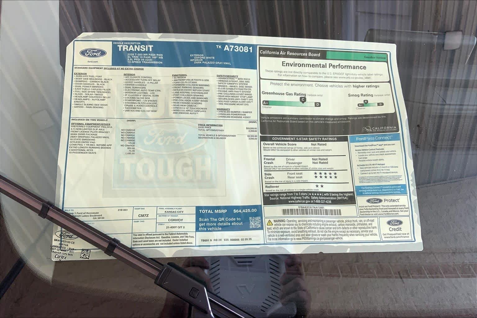 New 2026 Oxford White Ford Passenger Van XL image 17