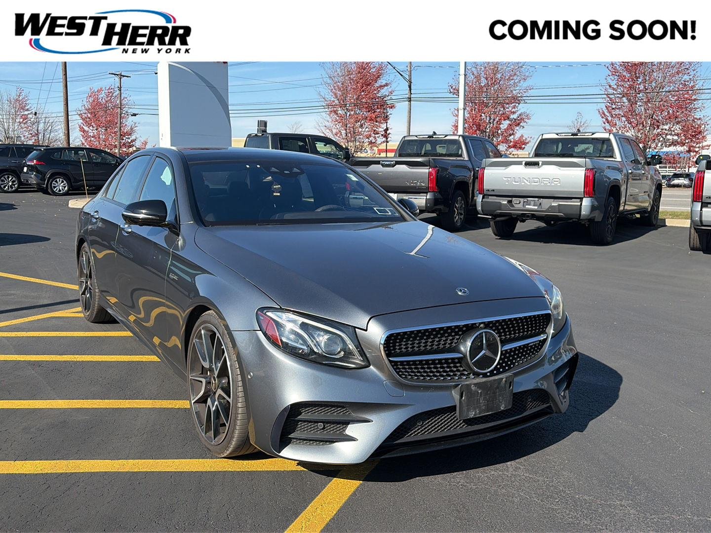 Used 2018 designo Selenite Grey Magno (Matte Finish) Mercedes-Benz AMG® E 43 image 1